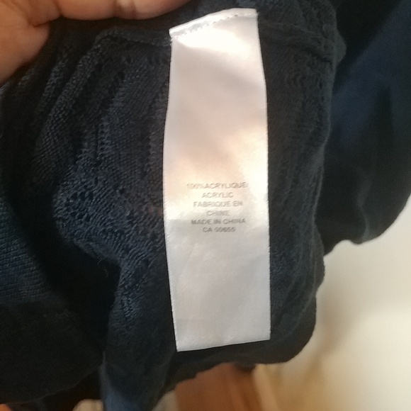 10/$10   Reitmans Blue Knit Cardigan 1X - Picture 6 of 7